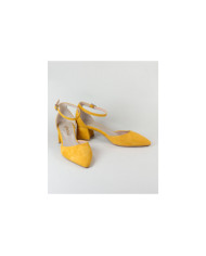 Lady Ginova's Yellow Shoes with Adjustable Strip