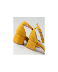 Lady Ginova's Yellow Shoes with Adjustable Strip