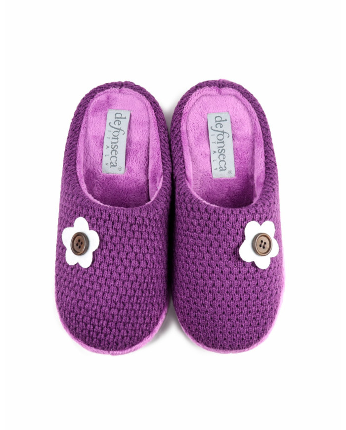Ms. Fuxia DeFonseca Room Slippers with Flower