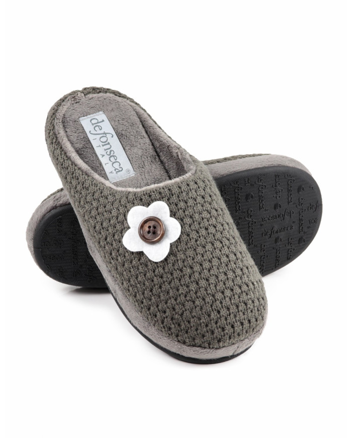 DeFonseca Damas de la habitación zapatillas con flores