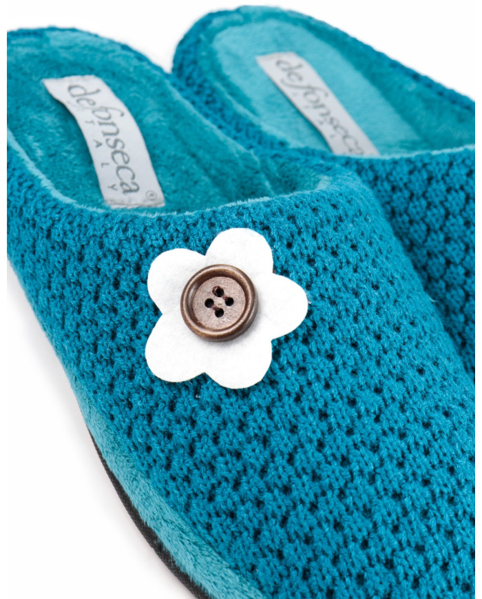 DeFonseca Damas de la habitación zapatillas con flores