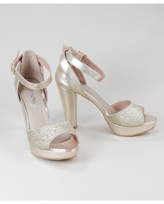 Sandalias de mujeres Ginova con Glitter