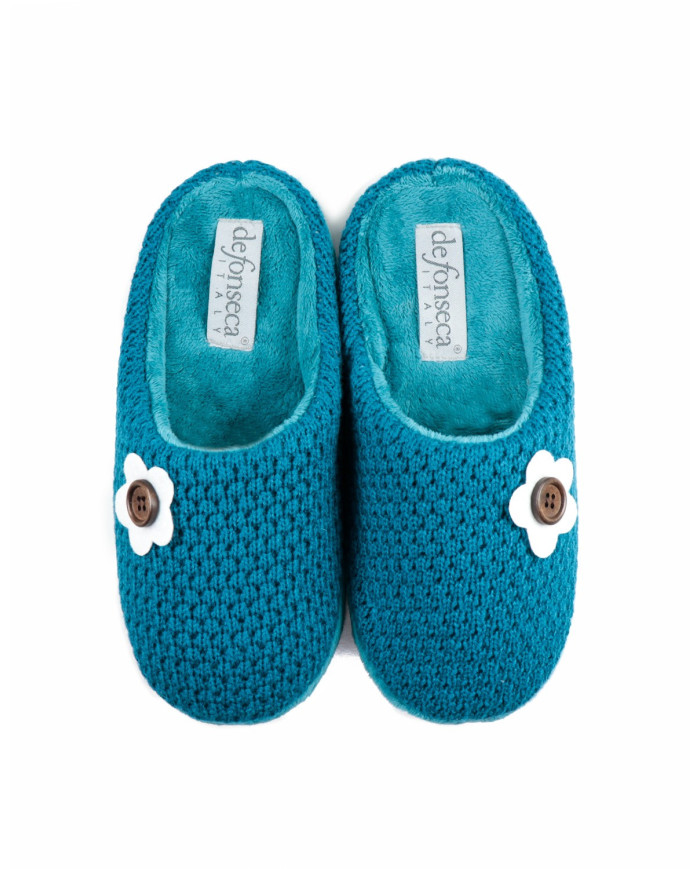 DeFonseca Damas de la habitación zapatillas con flores