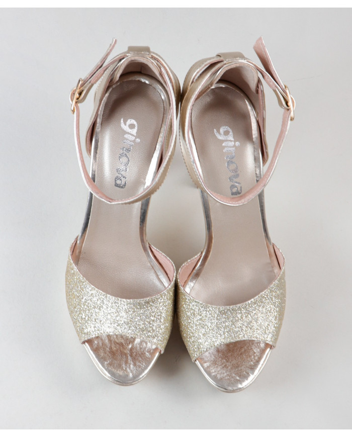 Sandalias de mujeres Ginova con Glitter