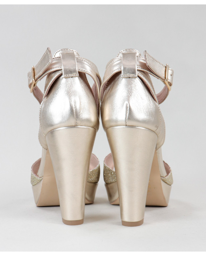 Sandalias de mujeres Ginova con Glitter