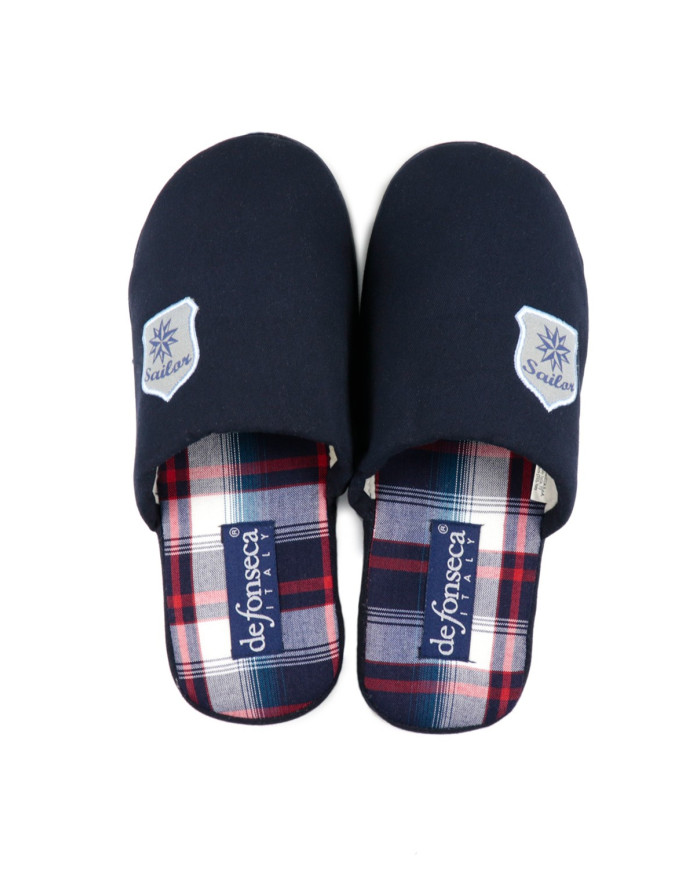 Blue Man Room Slippers DeFonseca Sailor