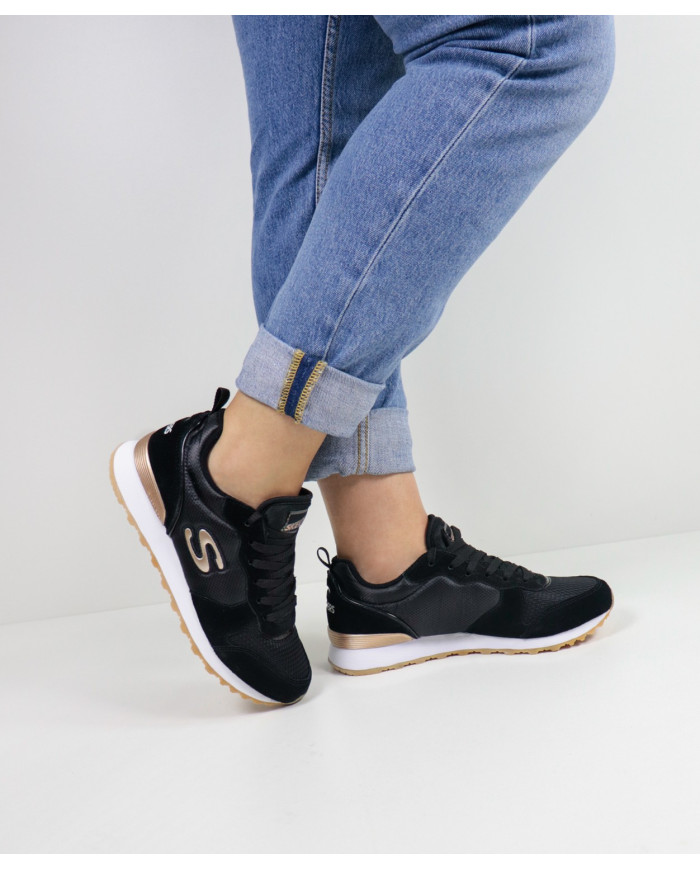 Black Skechers Goldn Gurl shoes
