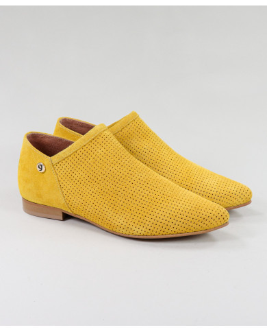 Sapatos Mostrada Rasos Ginova de Fecho Perfurados