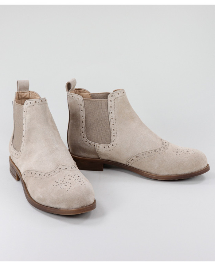 Taupe Boots by Mrs. Ginova with Elastics on the Laterals