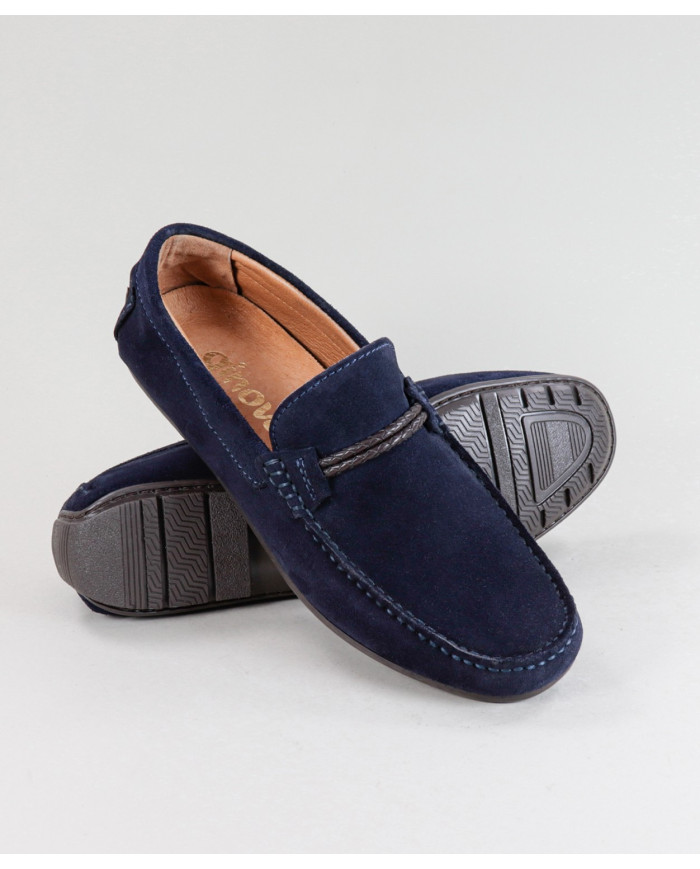 Ginova Man Moccasins con String
