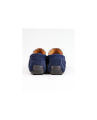 Blue Ginova Man Moccasins with String