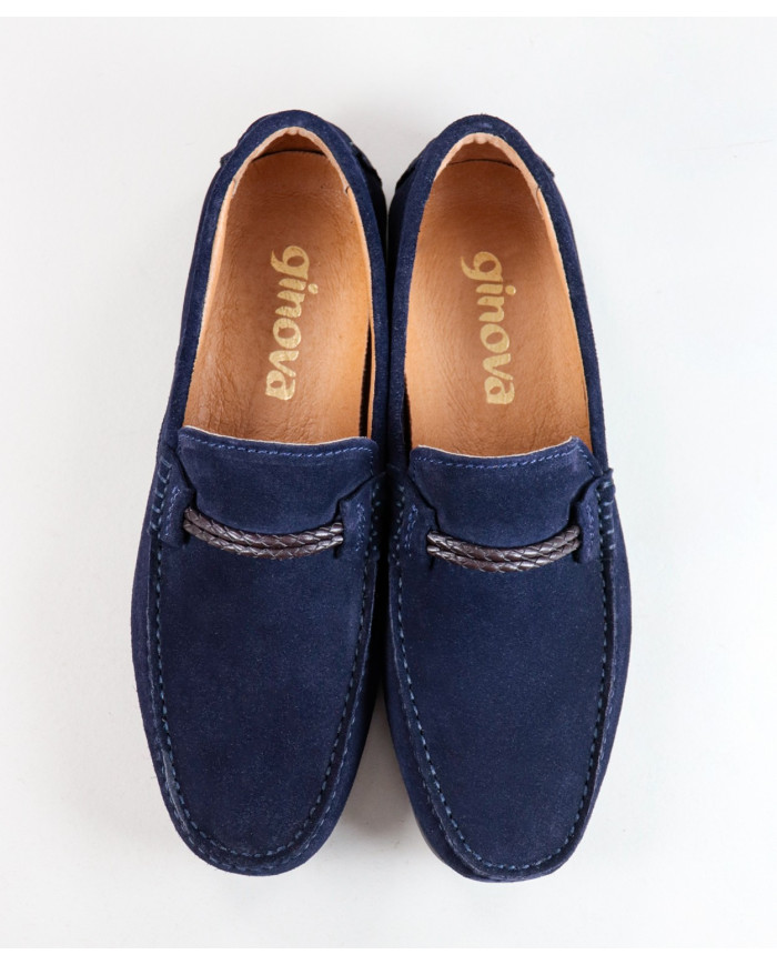 Ginova Man Moccasins con String