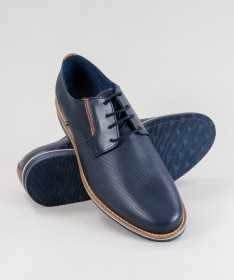 Sapatos Azuis de Homem Ginova em Pele