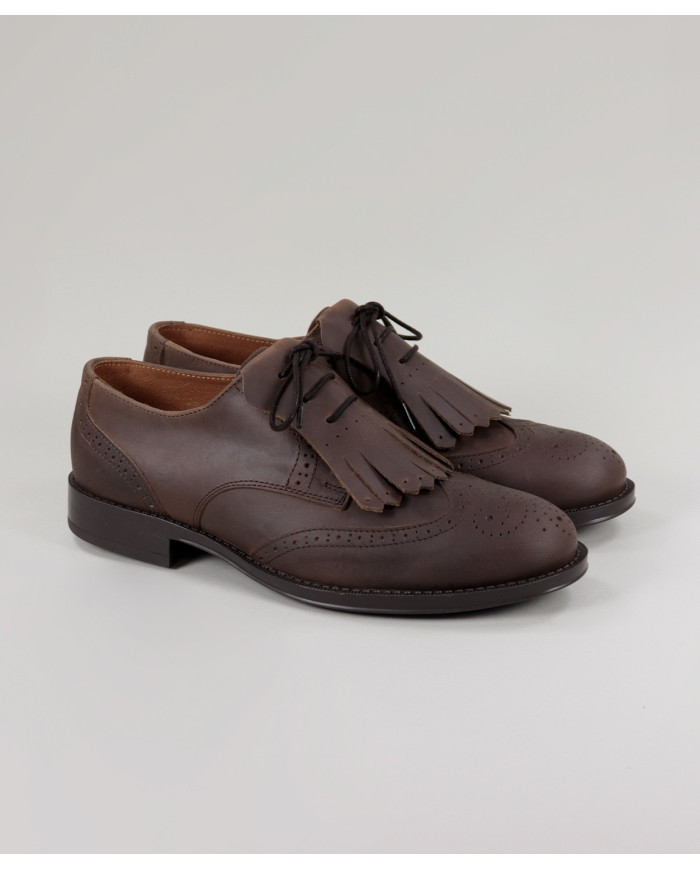 Ginova Man Oxford Shoes with Oranges