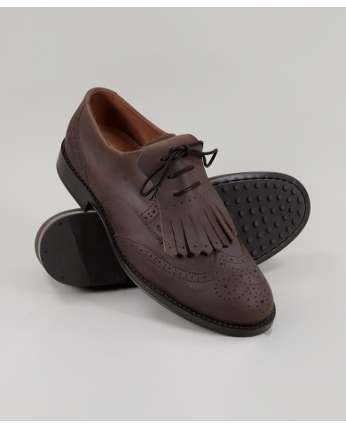 Ginova Man Oxford Shoes with Oranges