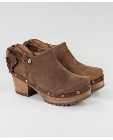 Botins CamelSebo de Senhora Ginova com Laço Atrás