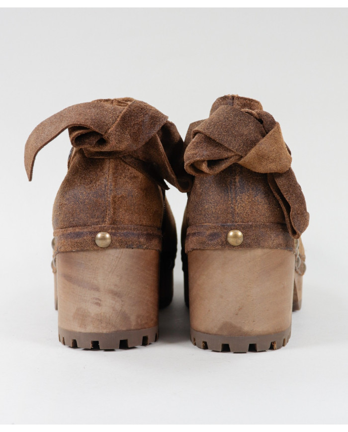 CamelSebo de Senhora Ginova Botins with Laço Back