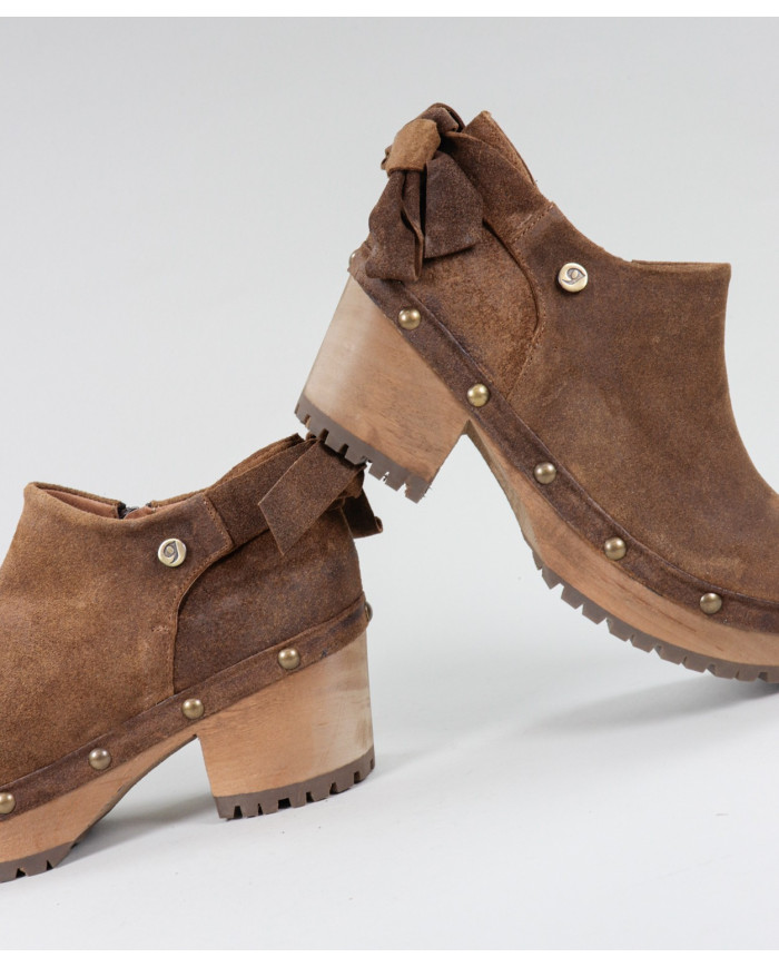 CamelSebo de Senhora Ginova Botins with Laço Back