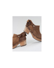 Botins CamelSebo de Senhora Ginova com Laço Atrás