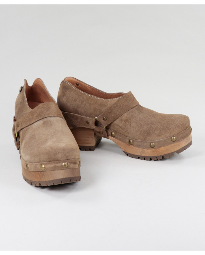 Dame Ginova Taupe Boots with Removable Strip