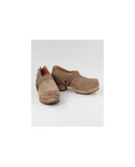 Botins Taupe de Senhora Ginova com Tira Removível