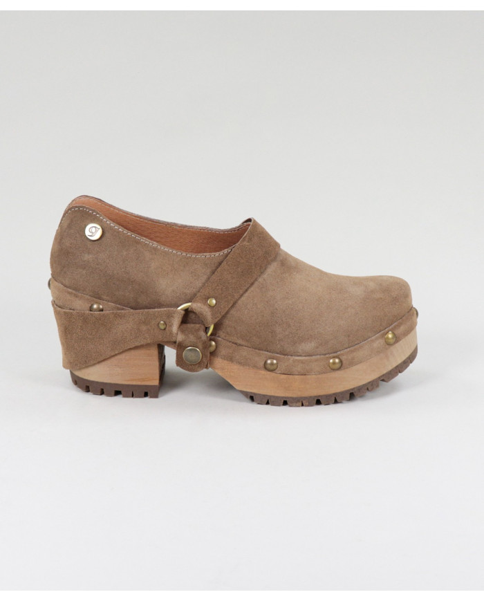 Dame Ginova Taupe Boots with Removable Strip