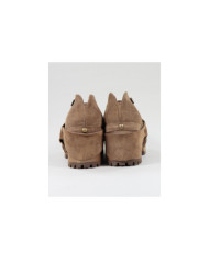 Dame Ginova Taupe Boots with Removable Strip