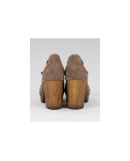 Sapatos Taupe  de Senhora Ginova com Laço