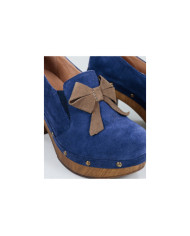 Sapatos Azuis de Senhora Ginova com Laço