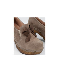 Women's Taupe Shoes Ginova with Lace