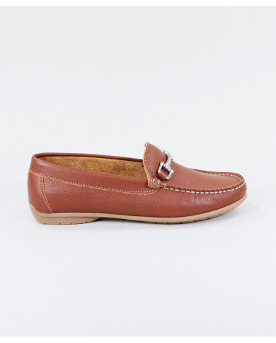 Sapatos Rasos Ginova de Mulher com Aplicação Prateada