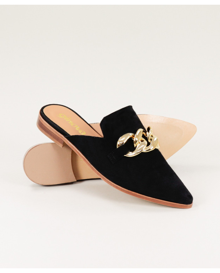 Mules Senhora Ginova with Golden Chain
