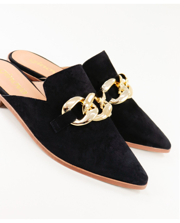 Mules Senhora Ginova with Golden Chain