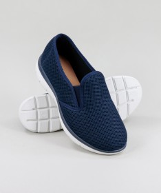 Sapatos Azuis Desportivos de Senhora Ginova com Elástico