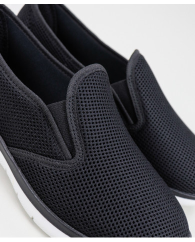 Sapatos Pretos Desportivos de Senhora Ginova com Elástico