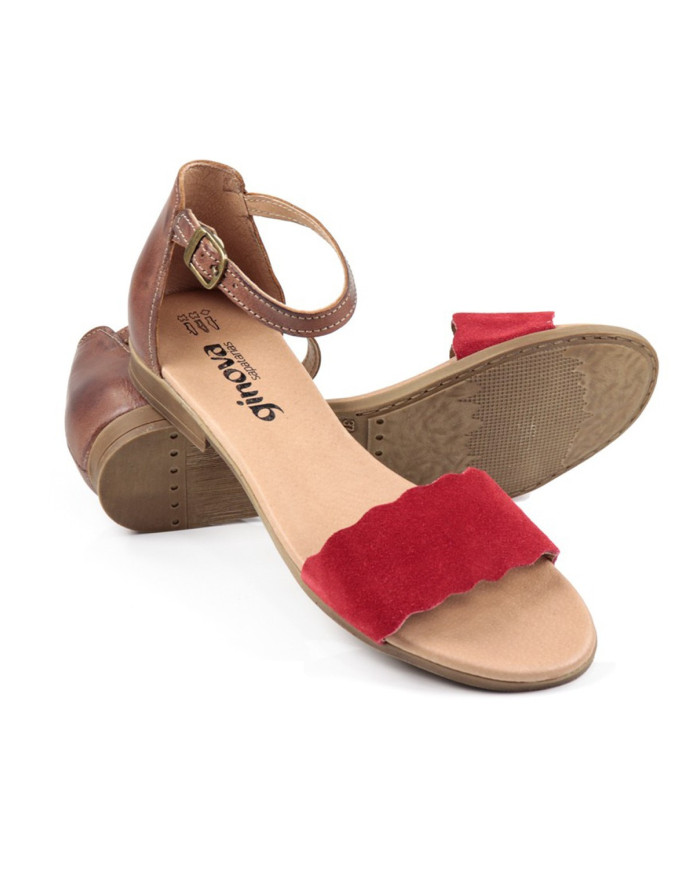 Sandalias de Rase femeninas Ginova con tira de Ripple