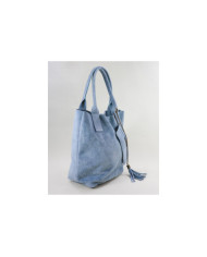 Clear Blue Lady's Bag in Skin