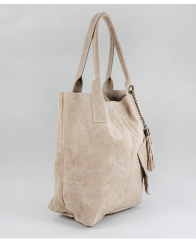 Bolsa de Lady Taupe en la piel