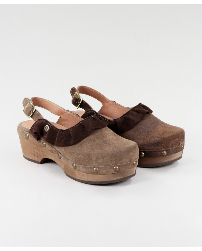 Ginova Women's Socks with Wood Sole