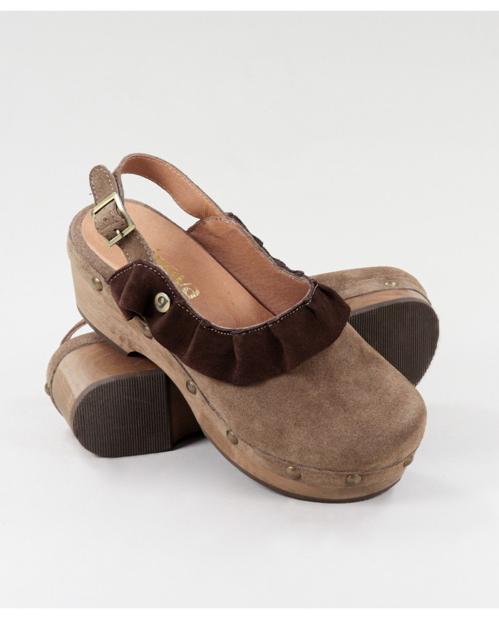 Ginova Women's Socks with Wood Sole