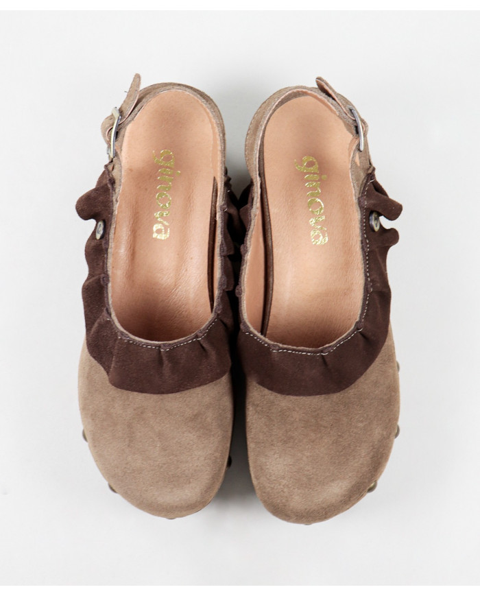 Ginova Women's Socks with Wood Sole