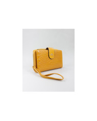 Funda de mostaza de mujeres con texturas