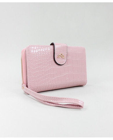 Wallet rosa de mujeres con texturas