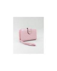 Women's Pink Wallet with Textures
