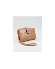 Women's Camel Wallet with Textures