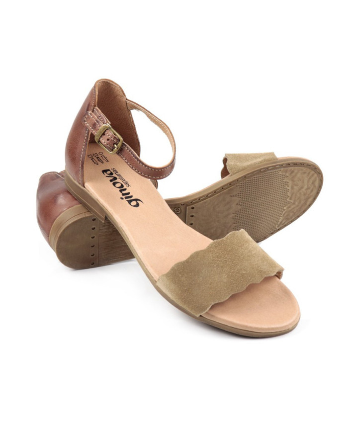 Sandalias de Rase femeninas Ginova con tira de Ripple