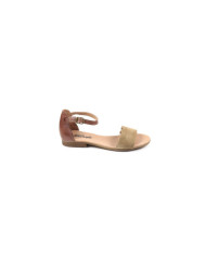 Women's Rase Sandals Ginova Taupe with Tira Corrugated