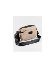 Women's Taupe Bag of Various Clasps in Nylon