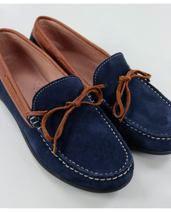 Mocassins Ginova de Senhora in Camurça