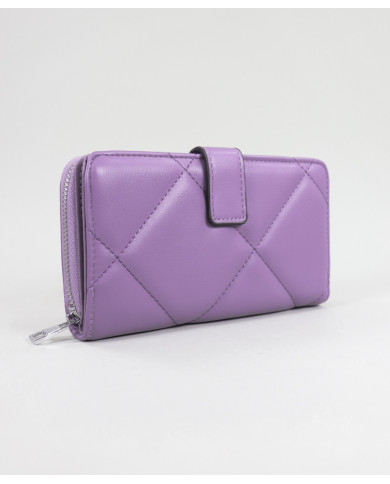 Women's Violet Wallet with Seams